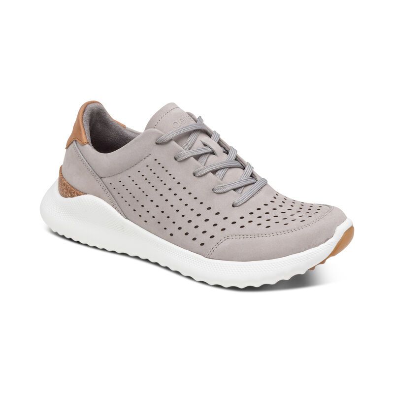 Aetrex | Women's Laura Arch Support Sneakers-Grey